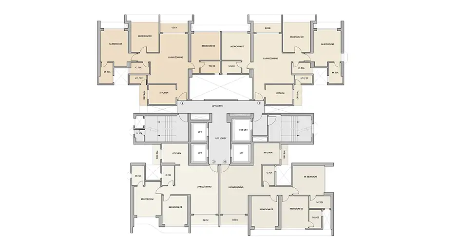 Embassy Group Pokhran Road Floor Plans